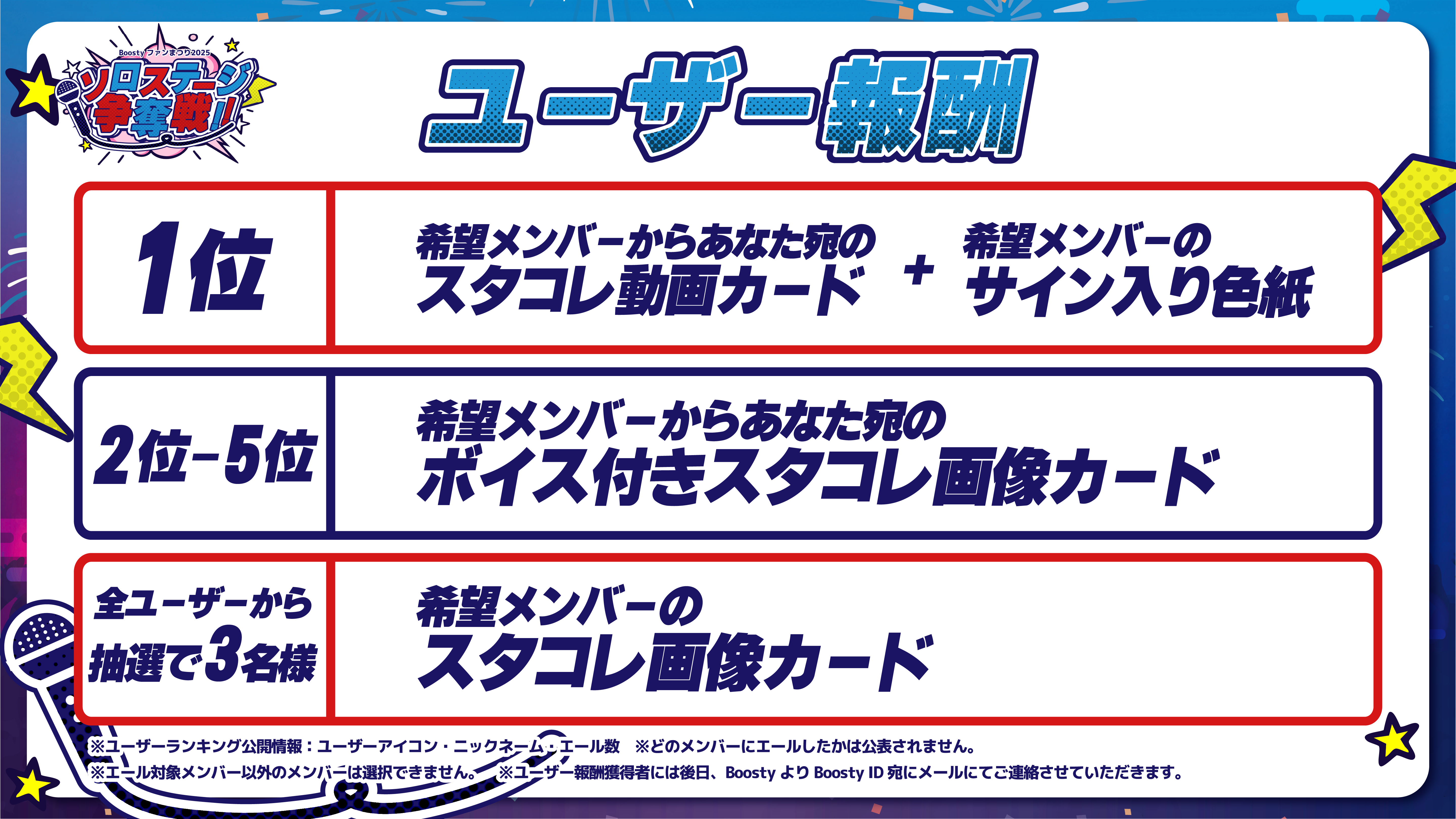 Boosty ファンまつり2025 ソロステージ争奪戦 - Boosty Yell